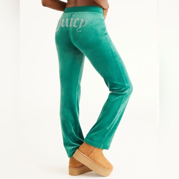 NWT | JUICY COUTURE OG Big Bling Womens Velour Track Pants | Large - Picture 1 of 6